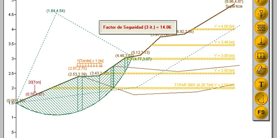 Illustrative image of Slope failure analysis in Las Vegas